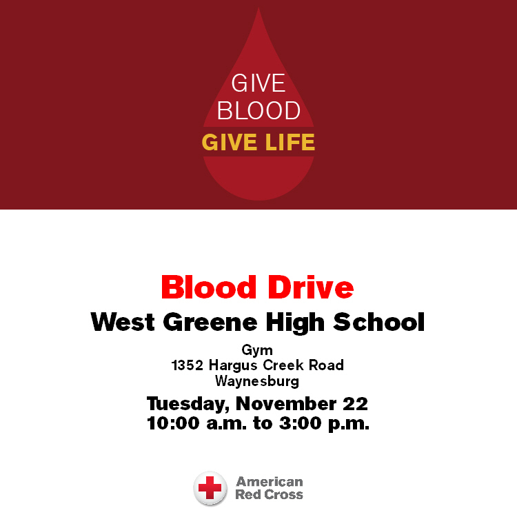Blood Drive Tuesday, November 22