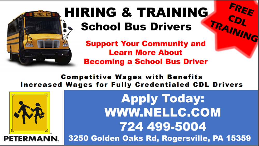 Now Hiring Bus Drivers! | West Greene School District