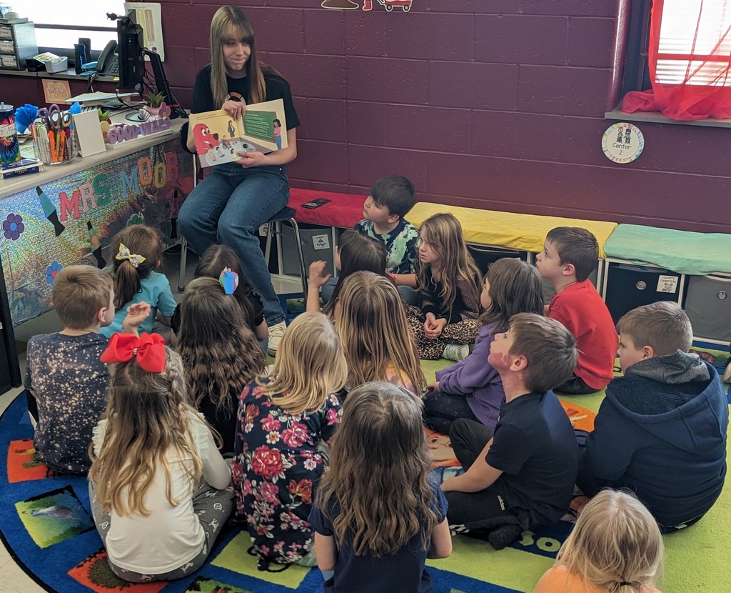 Isabella has Kindergarten's attention!
