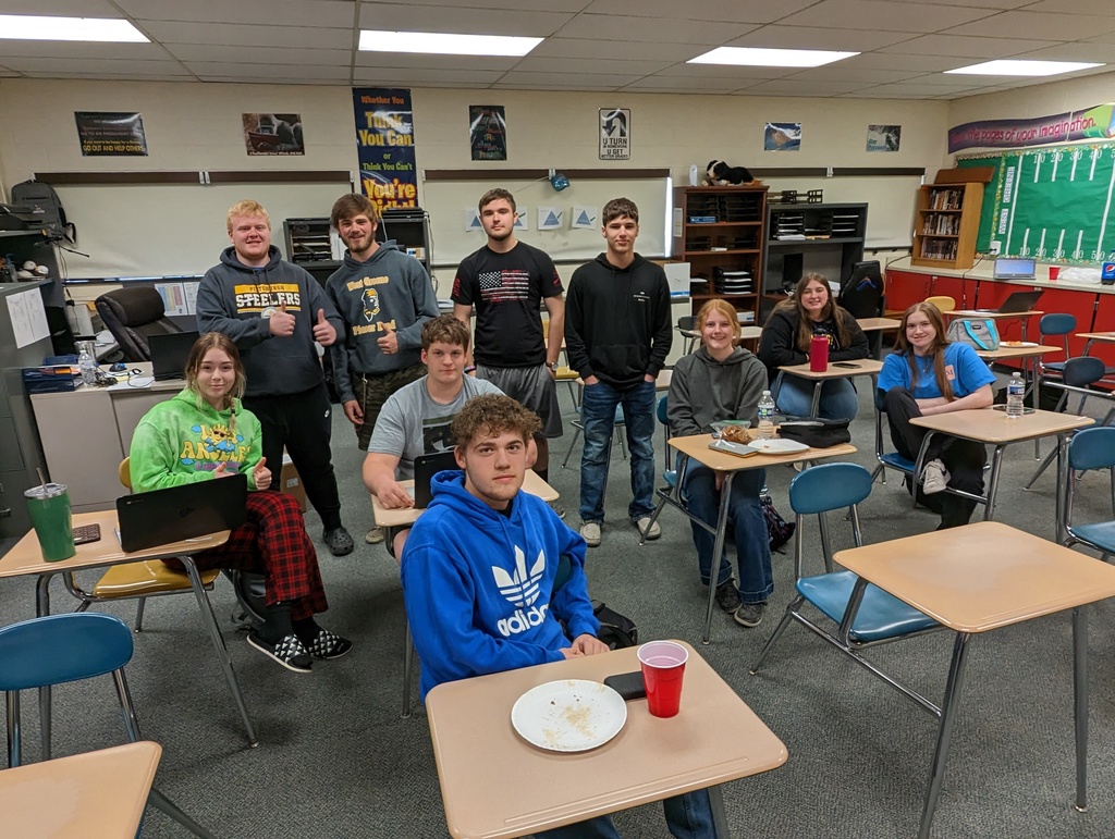 SAT Test Takers finish up Lunch after working hard on their exam all day!